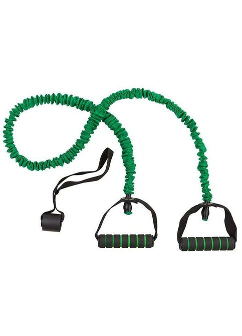 Эспандер трубчатый с ручками в защитном чехле, зеленый, натяжение 30LB (1478-3) SP-Sport (361434682)