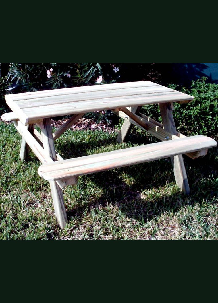 Детский садовый столик из дерева Атрус бланже (СДД-000801) No Brand (328960437)