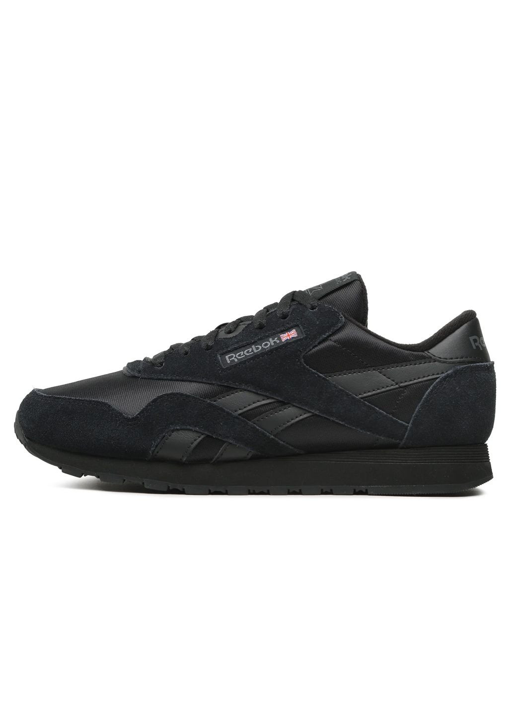 Черные кроссовки мужские Reebok CL NYLON