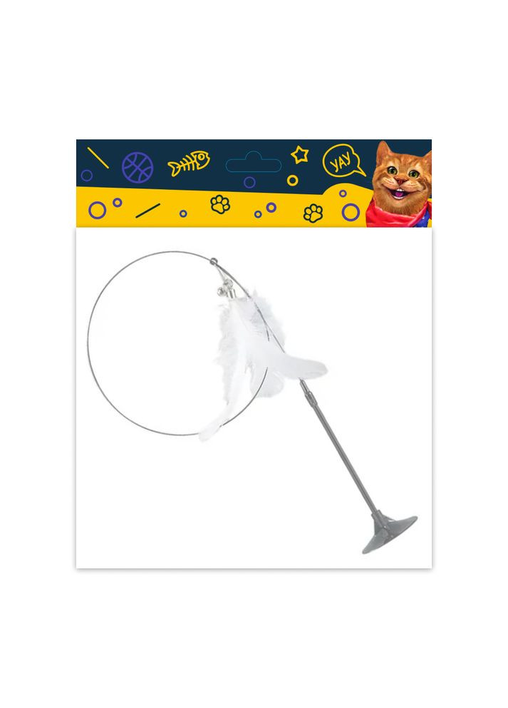 Іграшкадражнилка для котів «Пір’їнка» (на присосці) (KR-12227) DGT (293851459)