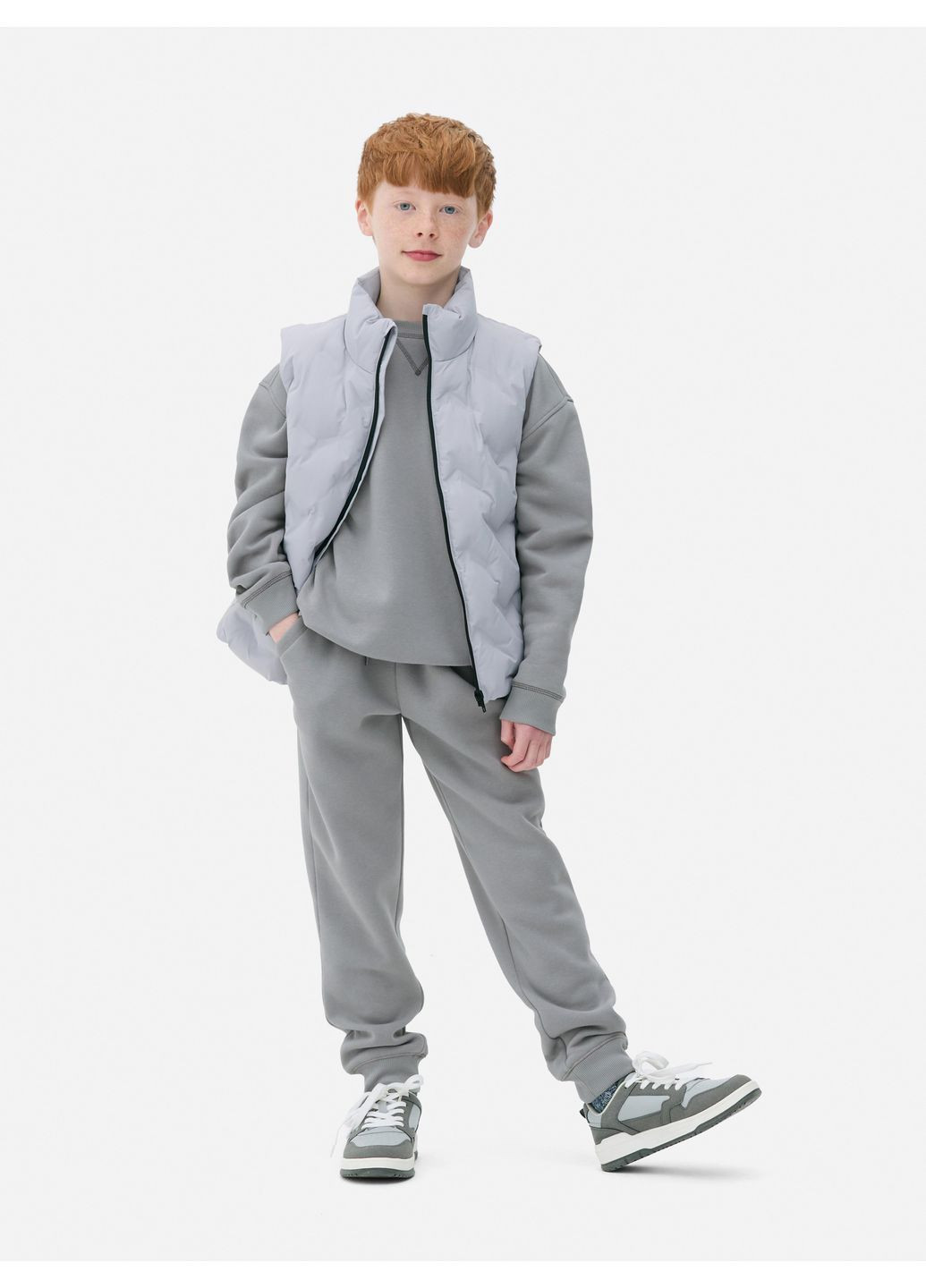 Primark світшот фліс,сірий, сірий