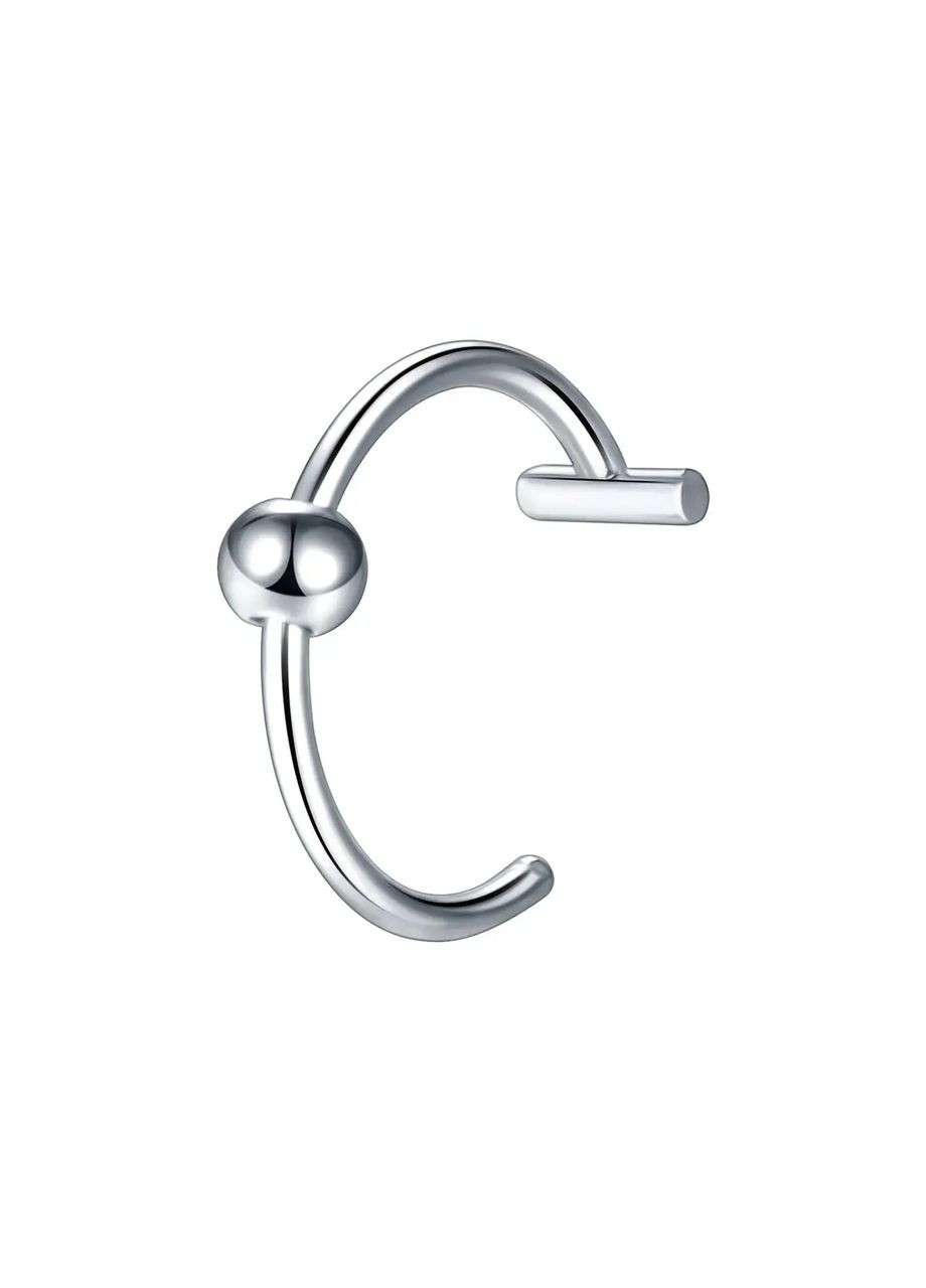 Серьги (клипсы, пирсинг для тела) круглая с шариком No Brand (316681997)