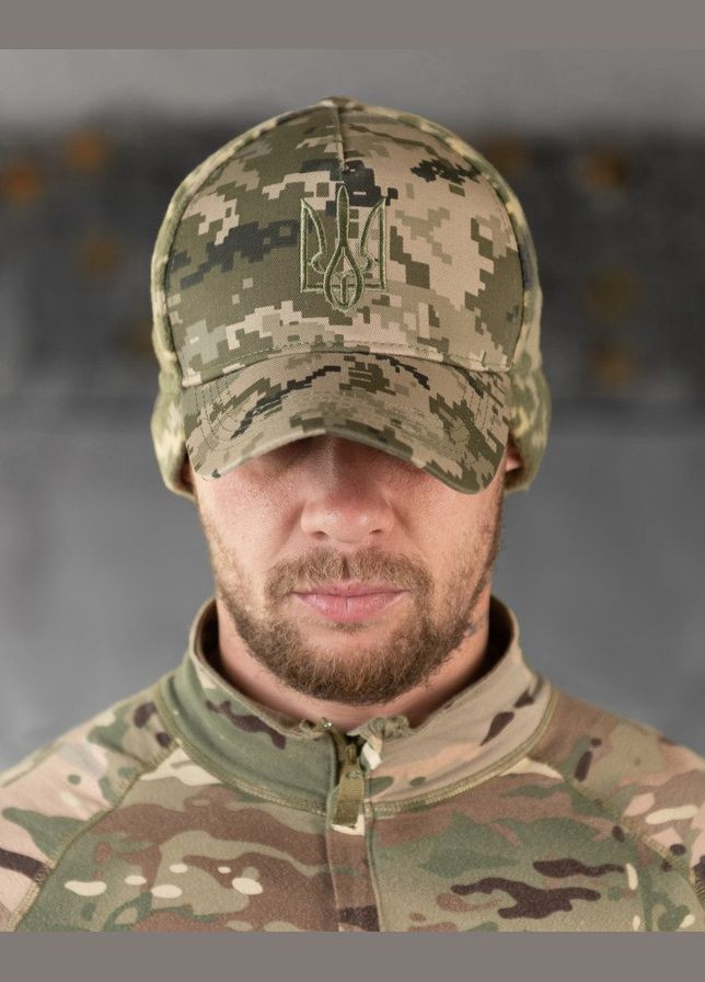 Тактична чоловіча кепка на флісі піксель No Brand (307084060)