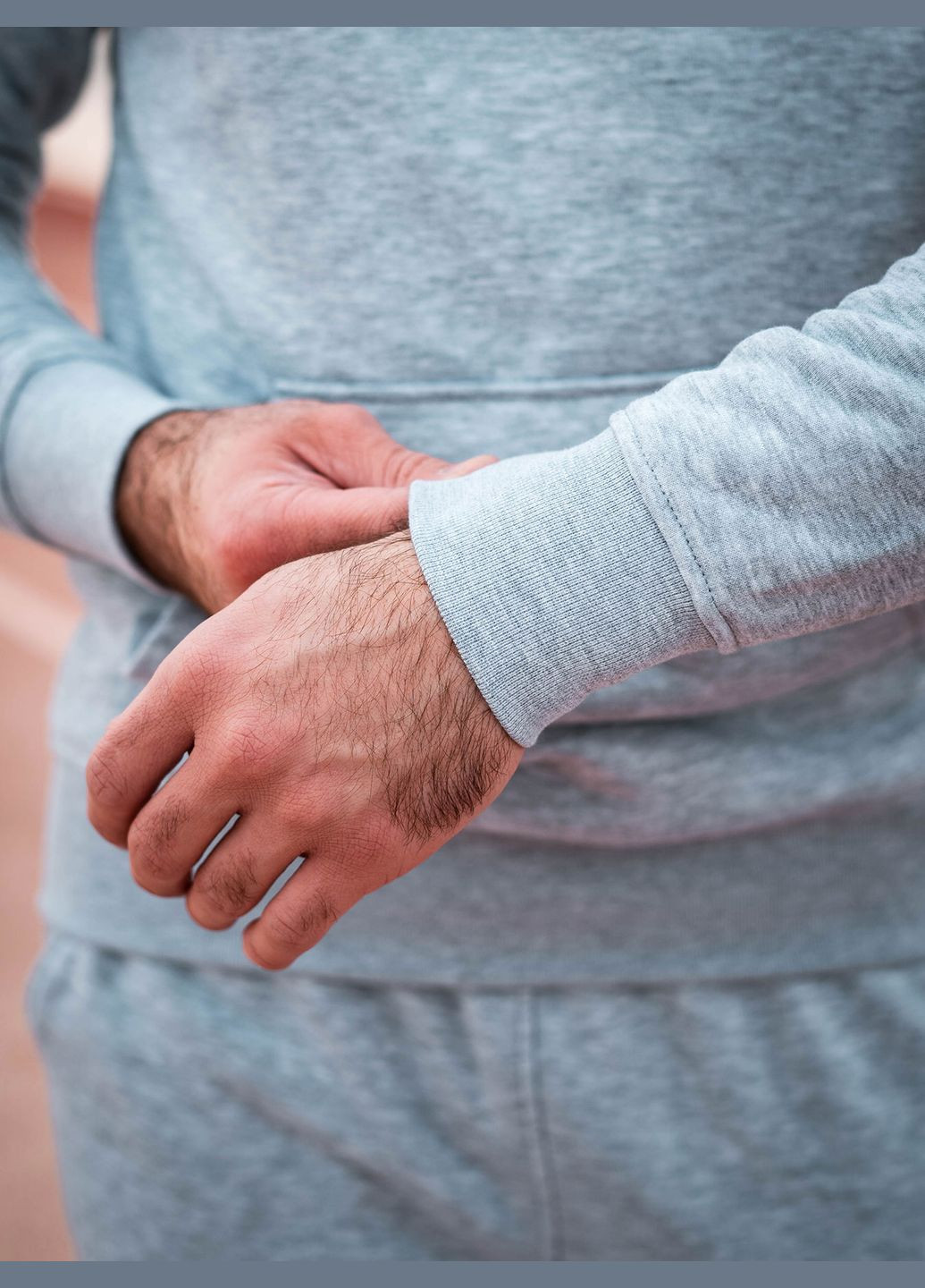 Худі оверсайз без начосу меланж Custom Wear (290277870)