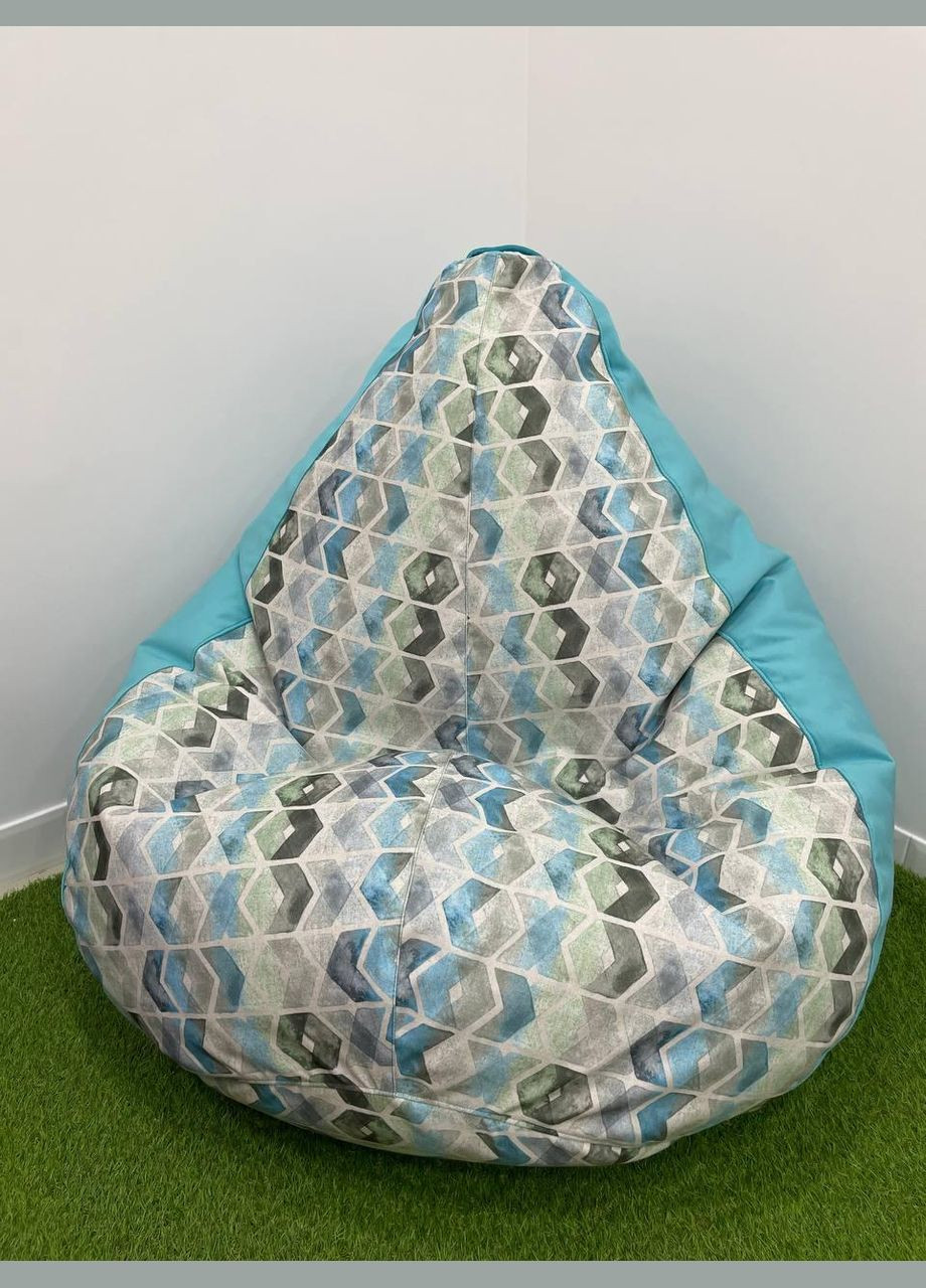 Крісло - мішок груша, M - 100х75 Mt Desi Dt 8+Багіра 11834 SkyPuff (361258236)