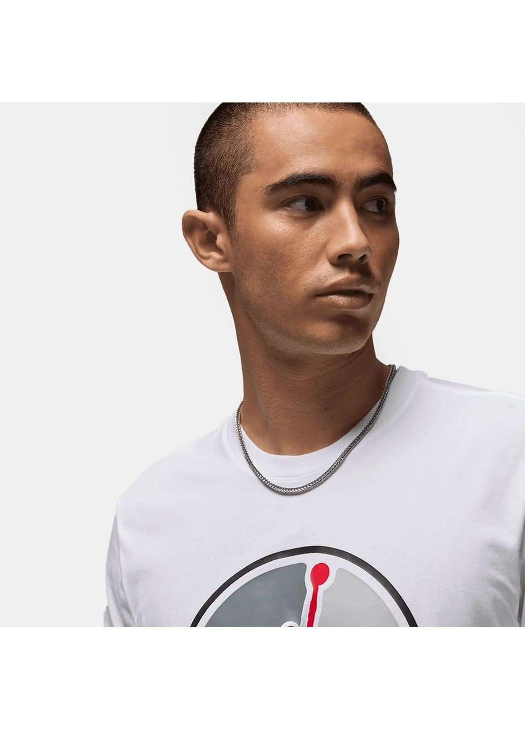 Белая мужская футболка m j jumphbr ss crew white Air Jordan