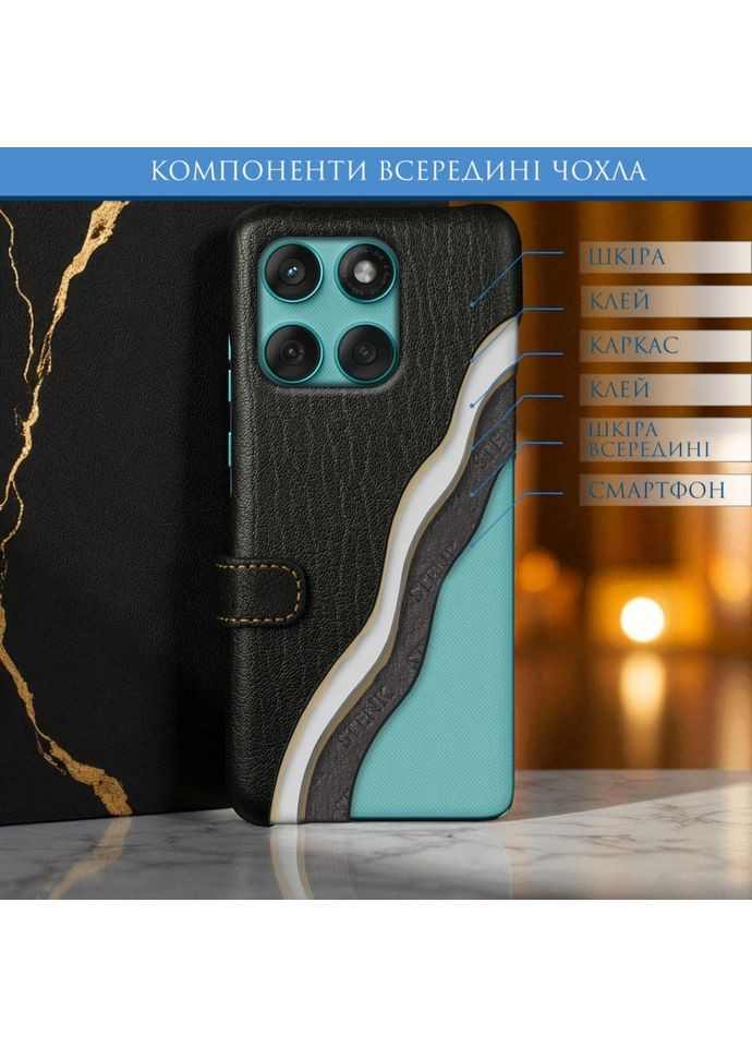 Чехол книжка Premium для Motorola Edge 60 Fusion Чёрный (79759) Stenk (362376350)