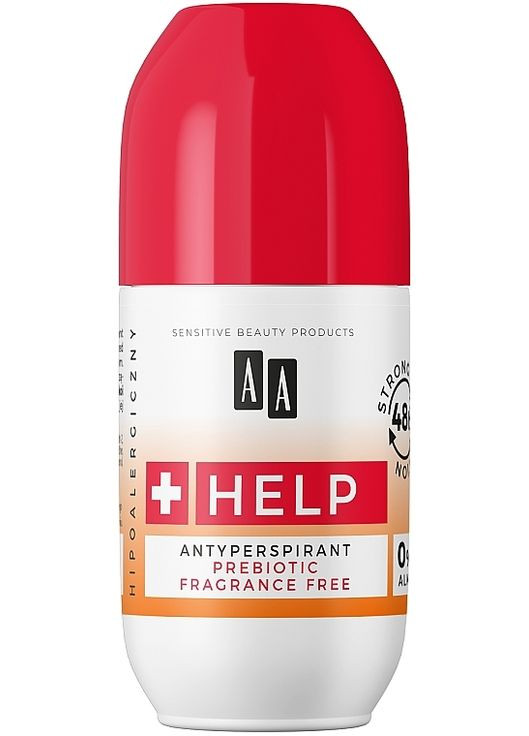 Дезодорант-антиперспірант Help+ Prebiotic Roll-On Antyperspirant 50ml (1198408-132646) AA (368666178)