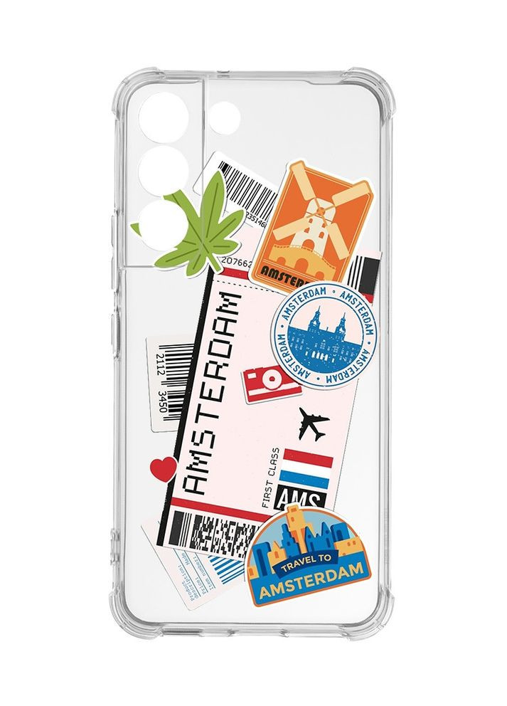 Чехол с утолщёнными углами на Samsung Galaxy S22:: Путешествия. Амстердам (принт 327) Creative (360671530)