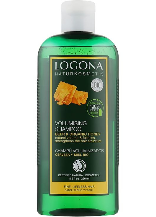 Шампунь для об'єму Hair Care Volume Shampoo Honey Beer 250ml (49531-31022462) Logona (368642576)
