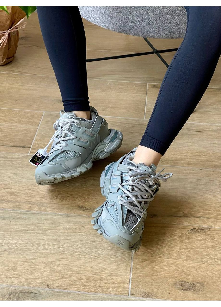 Кросівки жіночі Balenciaga Track 3.0 Gray Premium | Баленсіага Трек 3.0 сірі No Brand сірі демісезони (361308062)