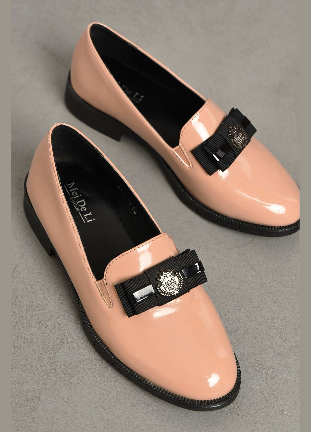 Let's Shop Туфлі-лофери жіночі бежевого кольору лофери бежевий з штучна шкіра, україна — демісезон (306712043)