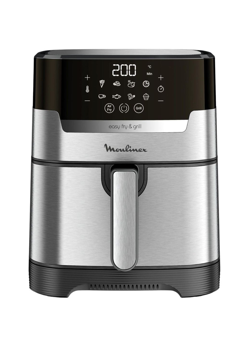 Мультипіч EasyFry&Grill Digital, 1550Вт, чаша-4.2л, сенс. керув., пластик, сірий Moulinex (362212126)