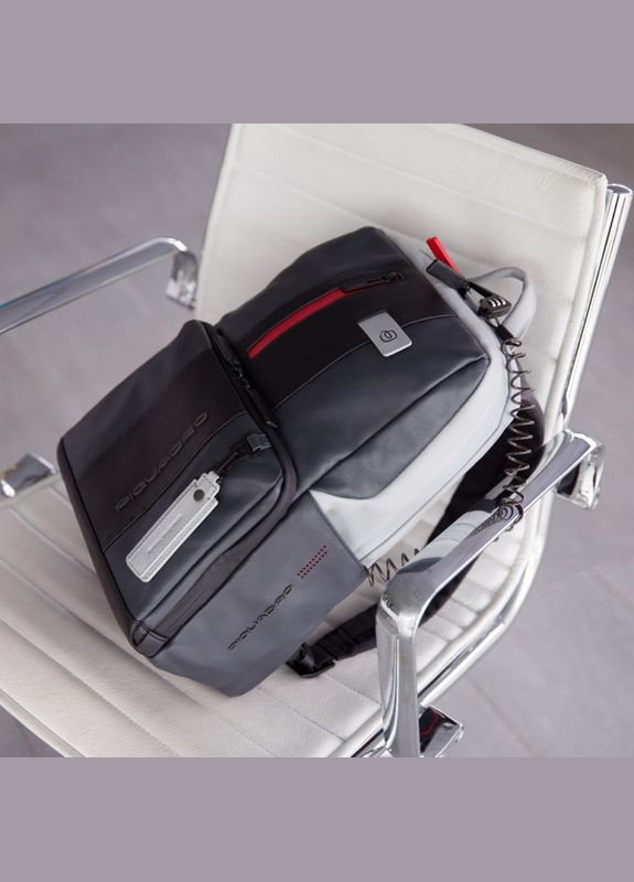 Рюкзак для ноутбука BAGMOTIC/Grey-Black CA3214UB00BM_GRN official Piquadro (372668496)