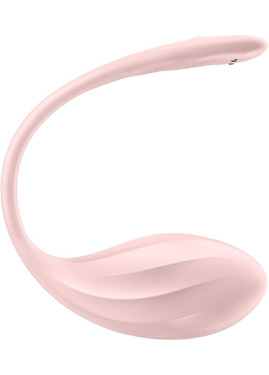 Смарт-віброяйце Ribbed Petal Connect App Rose, керування зі смартфона, пульт ДК Satisfyer (335392640)
