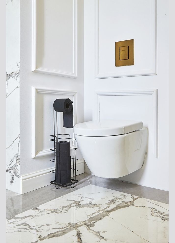 Стійка тримач туалетного паперу чорна, AWD02071979 AWD Interior (319158898)