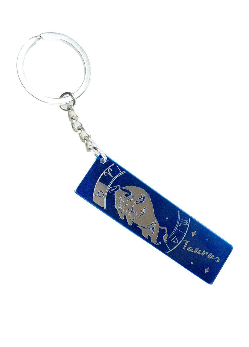 Брелок металлический с гравировкой Знаки зодиака двусторонний "Taurus" роз. 7*2 см 4PROFI (371767566)