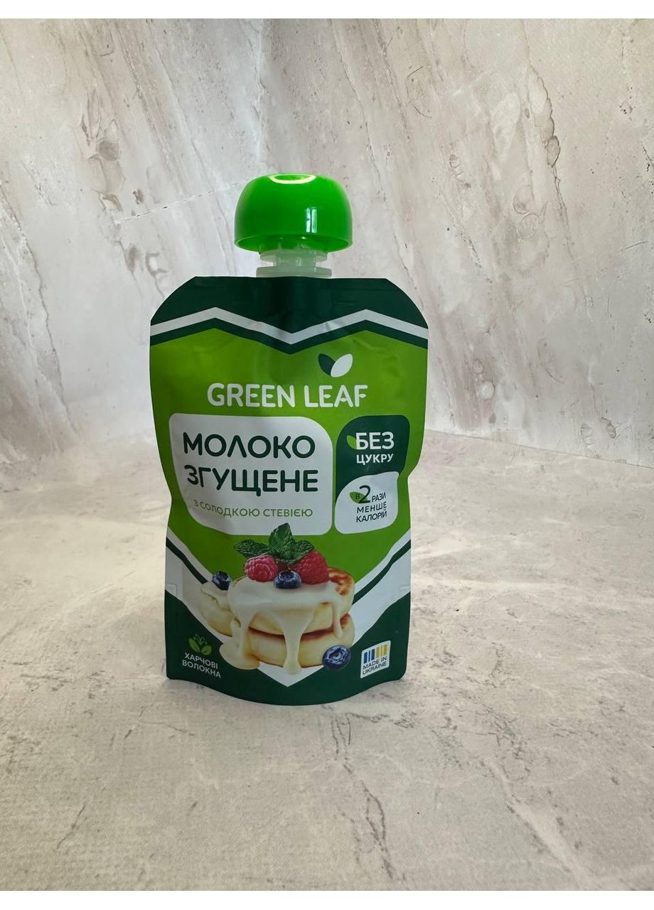 Сгущёное молоко без сахара со сладкой стевией Green Leaf 90г No Brand (323168739)