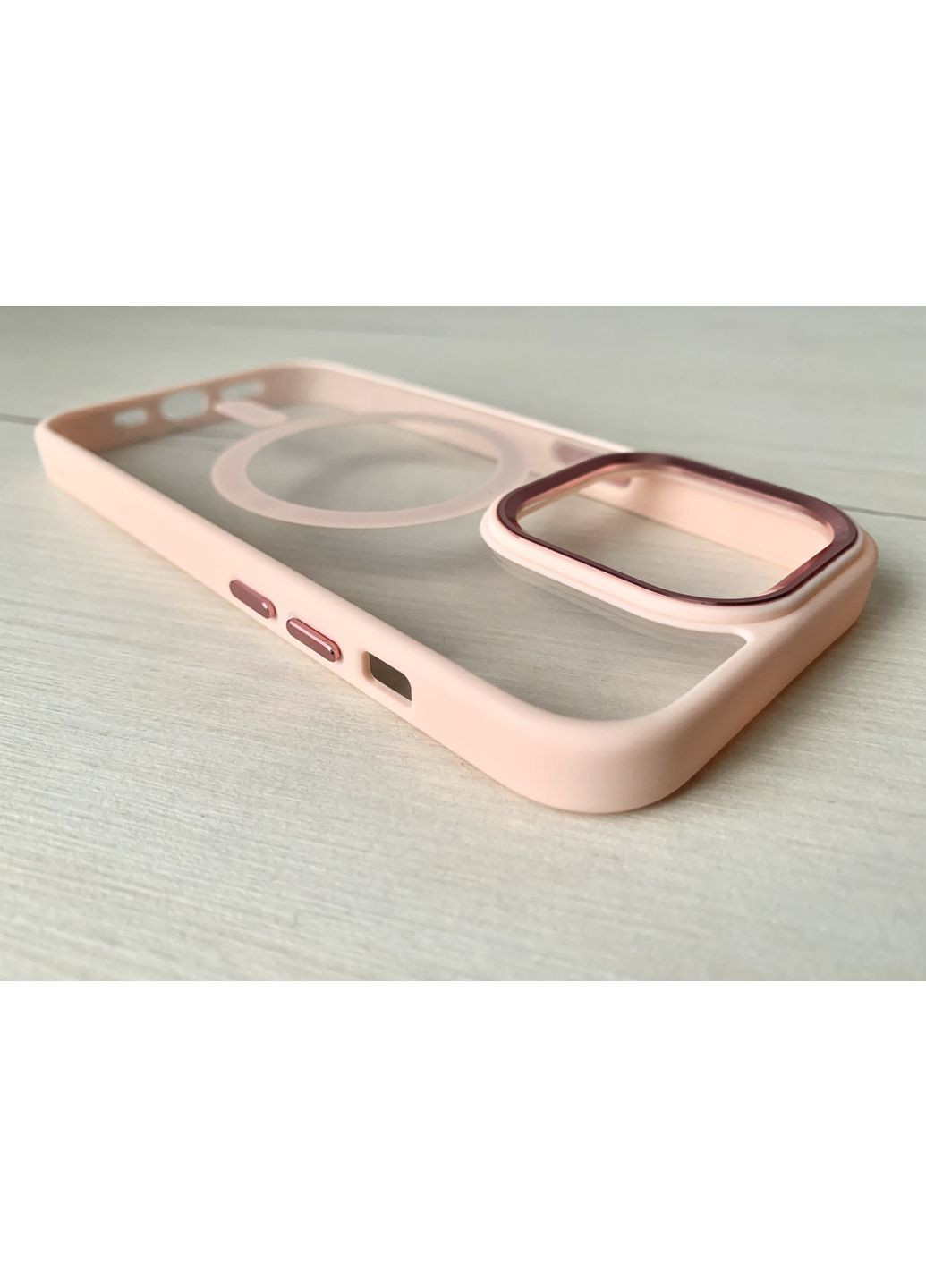 Чохол на 14 PRO MAX Magsafe силіконовий Clear case з магсейфом для айфон 14 ПРО МАКС / pink No Brand (369136892)