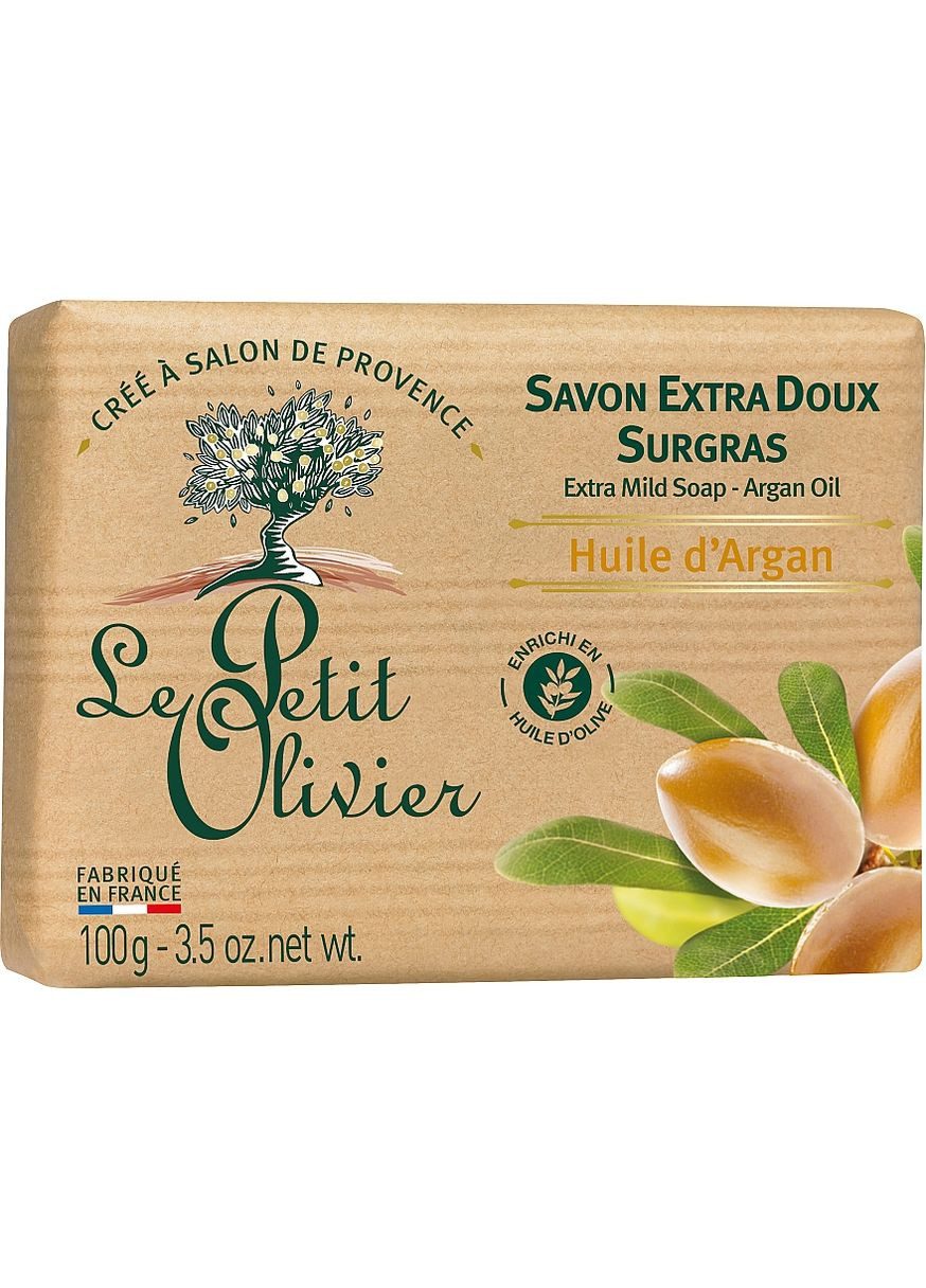 Мило екстраніжне з екстрактом арганової олії Vegetal Oils Soap Argan Oil 100g (149799-28603) Le Petit Olivier (368620333)
