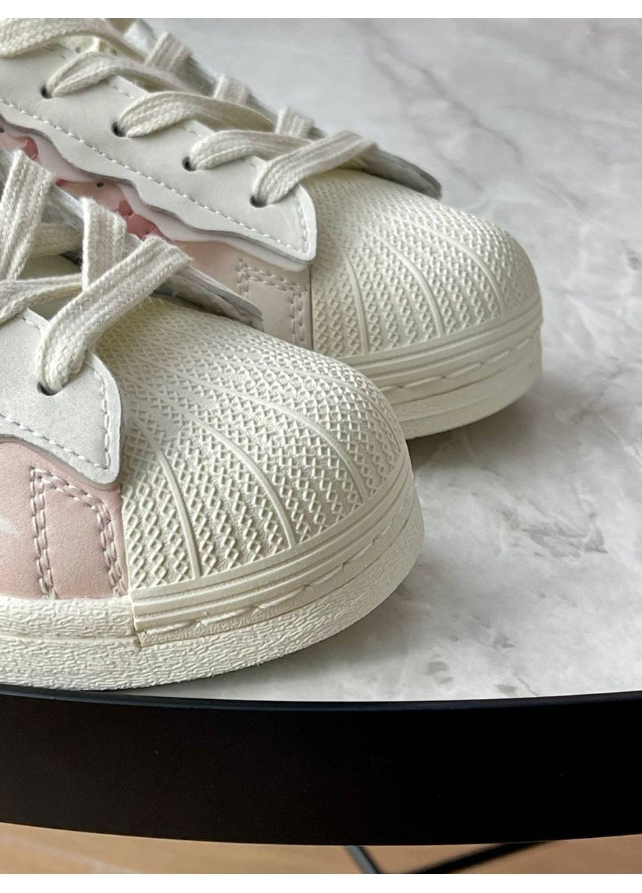 Кросівки жіночі Adidas Superstar Cappuccino Pink | Адідас Суперстар кремові No Brand кремові демісезони (360535104)