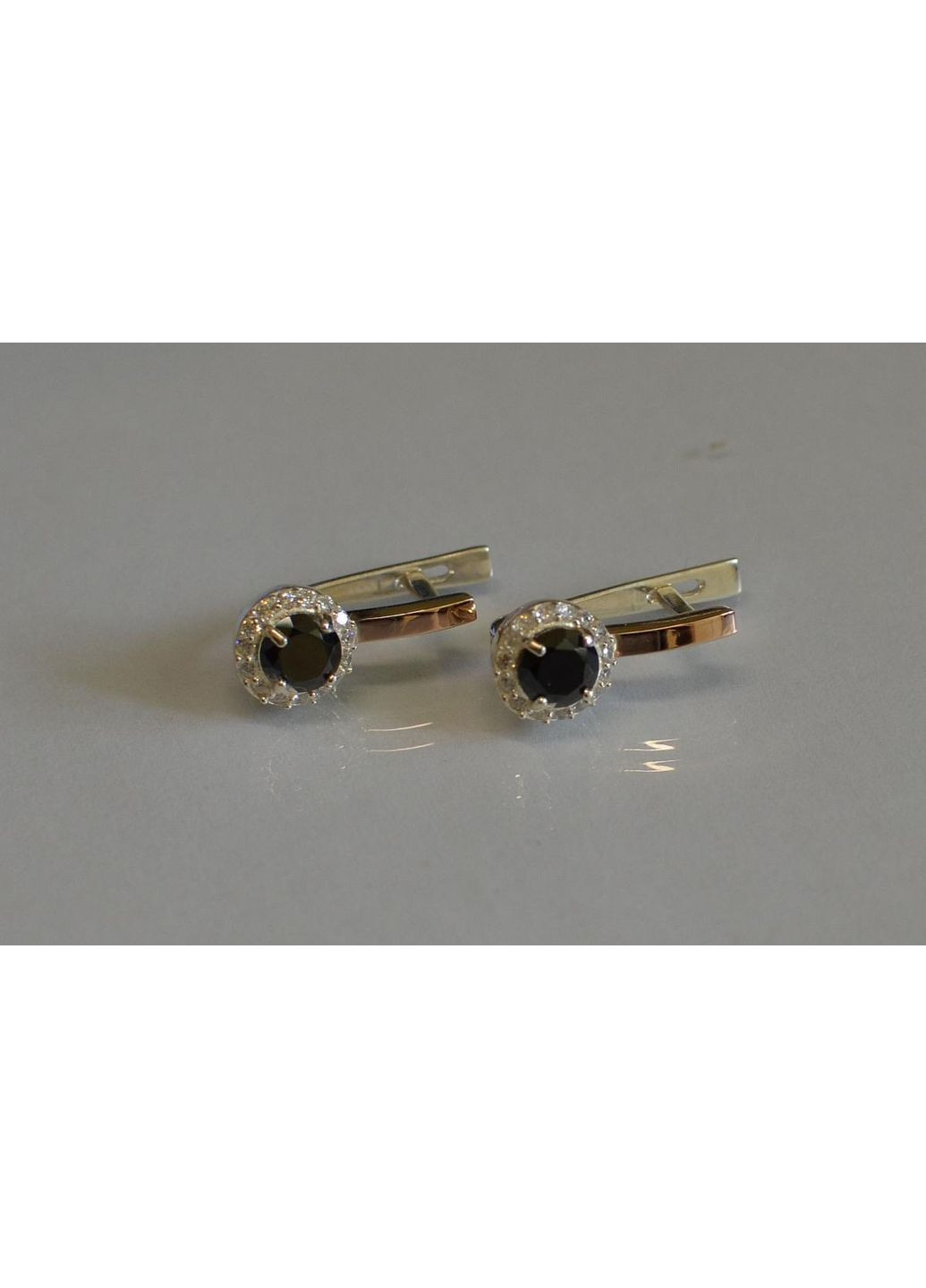 Срібні сережки з золотими накладками Silver Style (367112589)