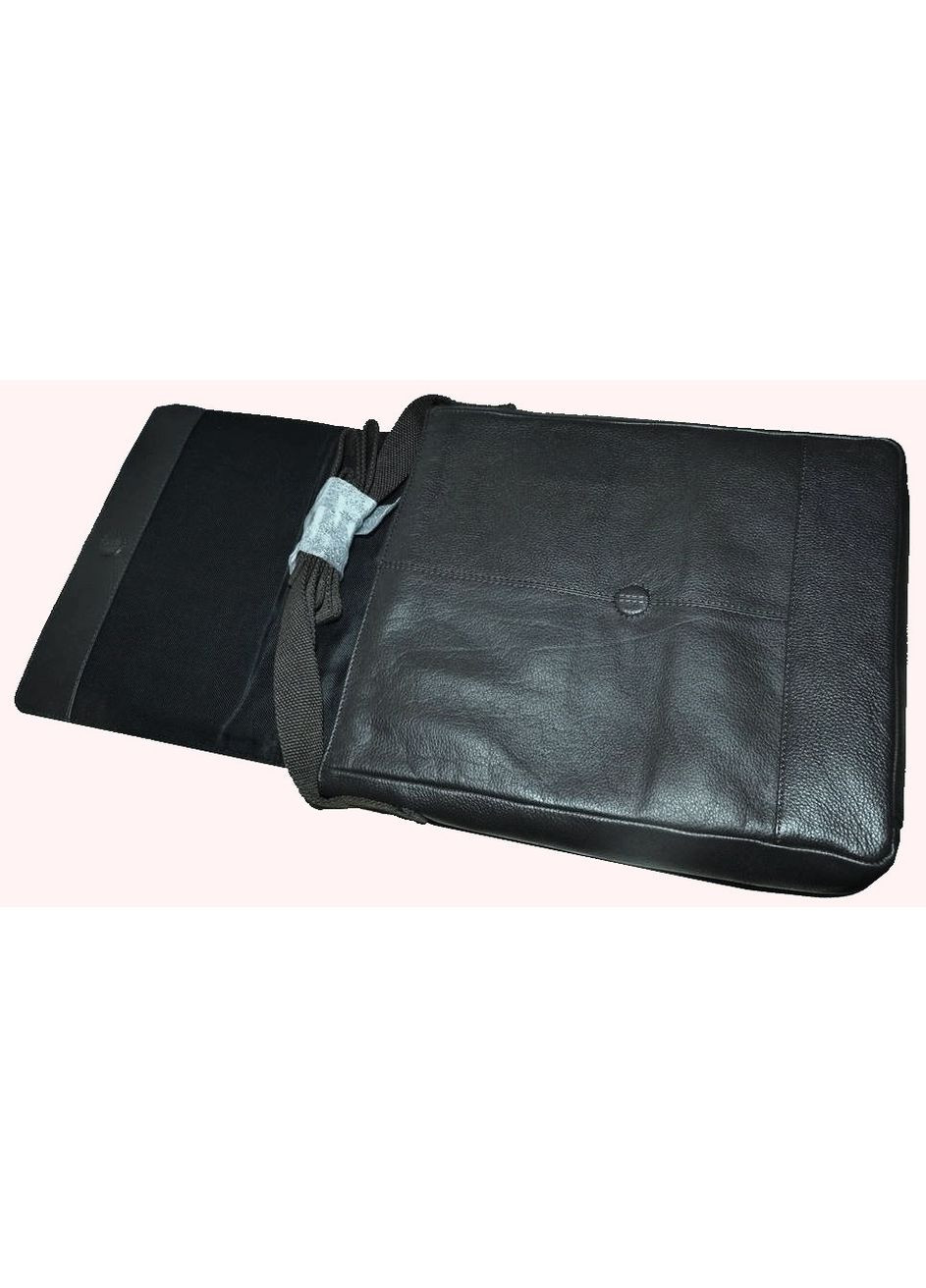 Жіноча шкіряна сумка, планшетка Чорна Livergy (348780772)