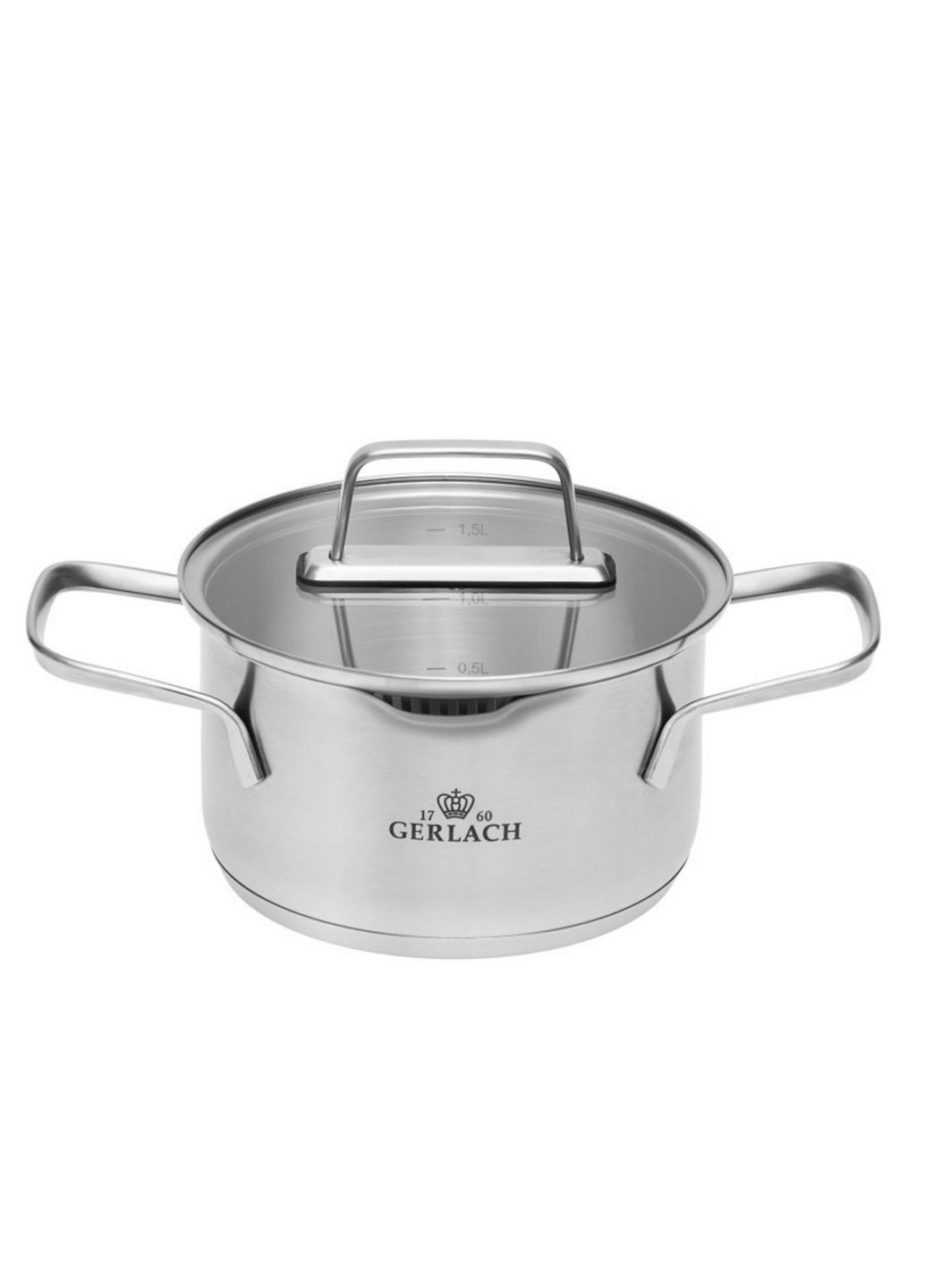 Кастрюля с крышкой 1,5 л ⌀16 см Gerlach (289363840)