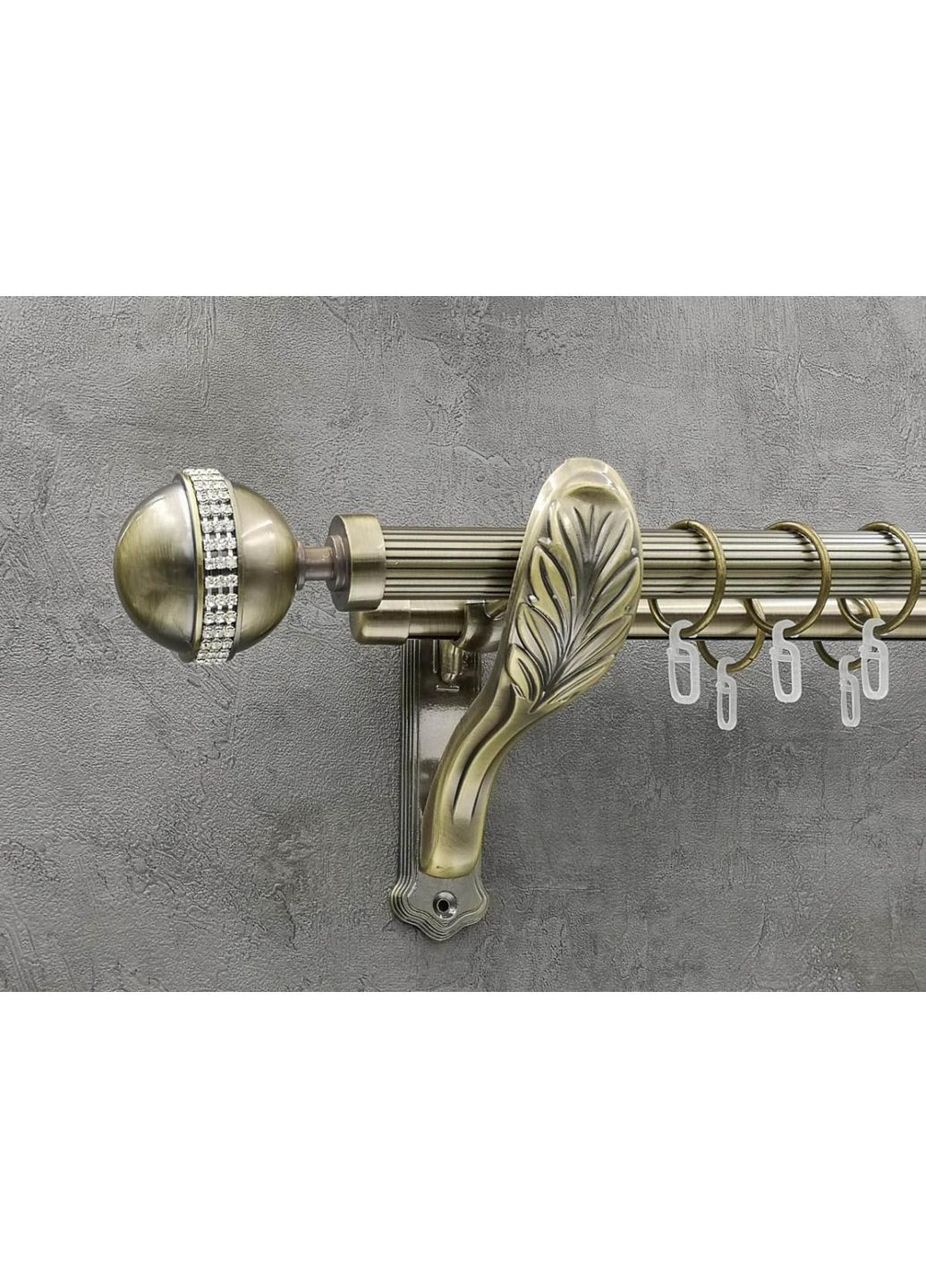 Карниз Авея рифлена штанга подвійний ретро 25/19 мм 300 см Антик Quadrum (352783047)