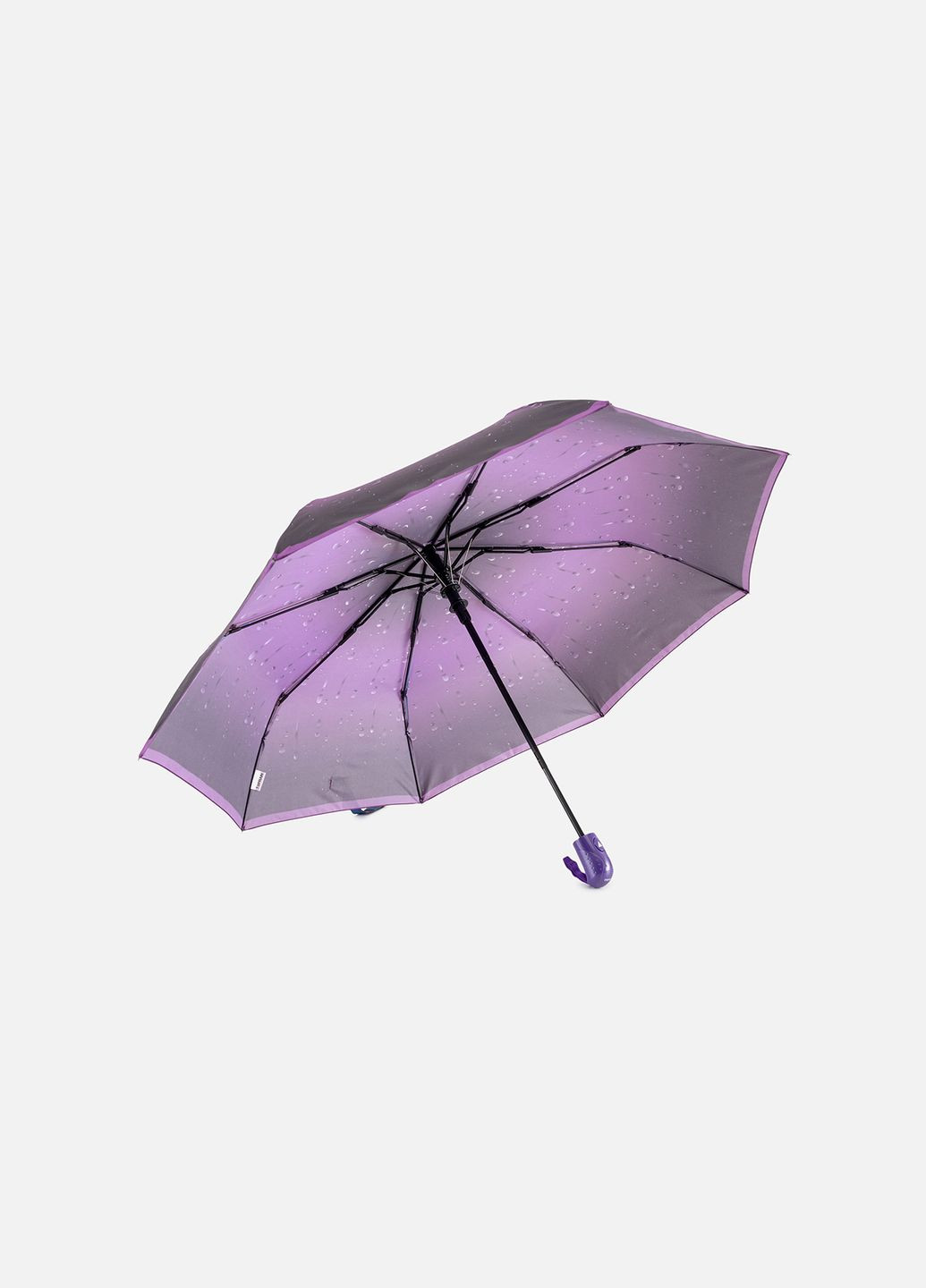 Женский полуавтоматический зонтик цвет фиолетовый ЦБ-00248850 No Brand (289843276)