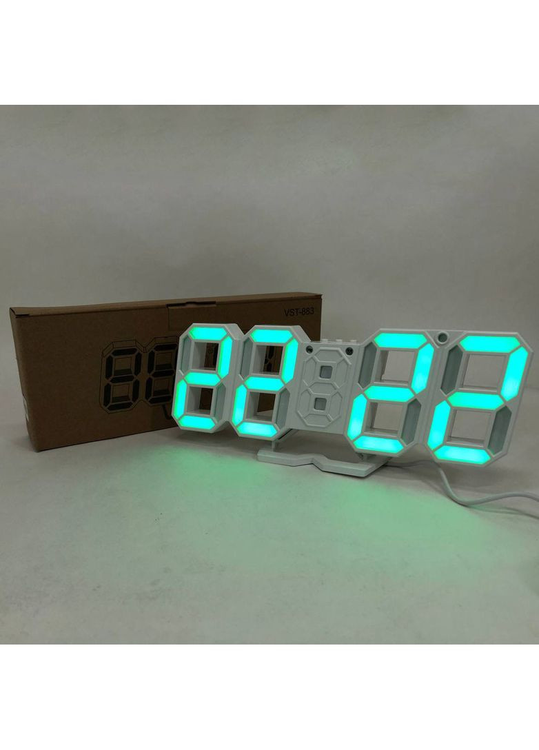 Часы настольные электронные 883 LED с будильником и термометром, умные настольные часы No Brand (365813184)