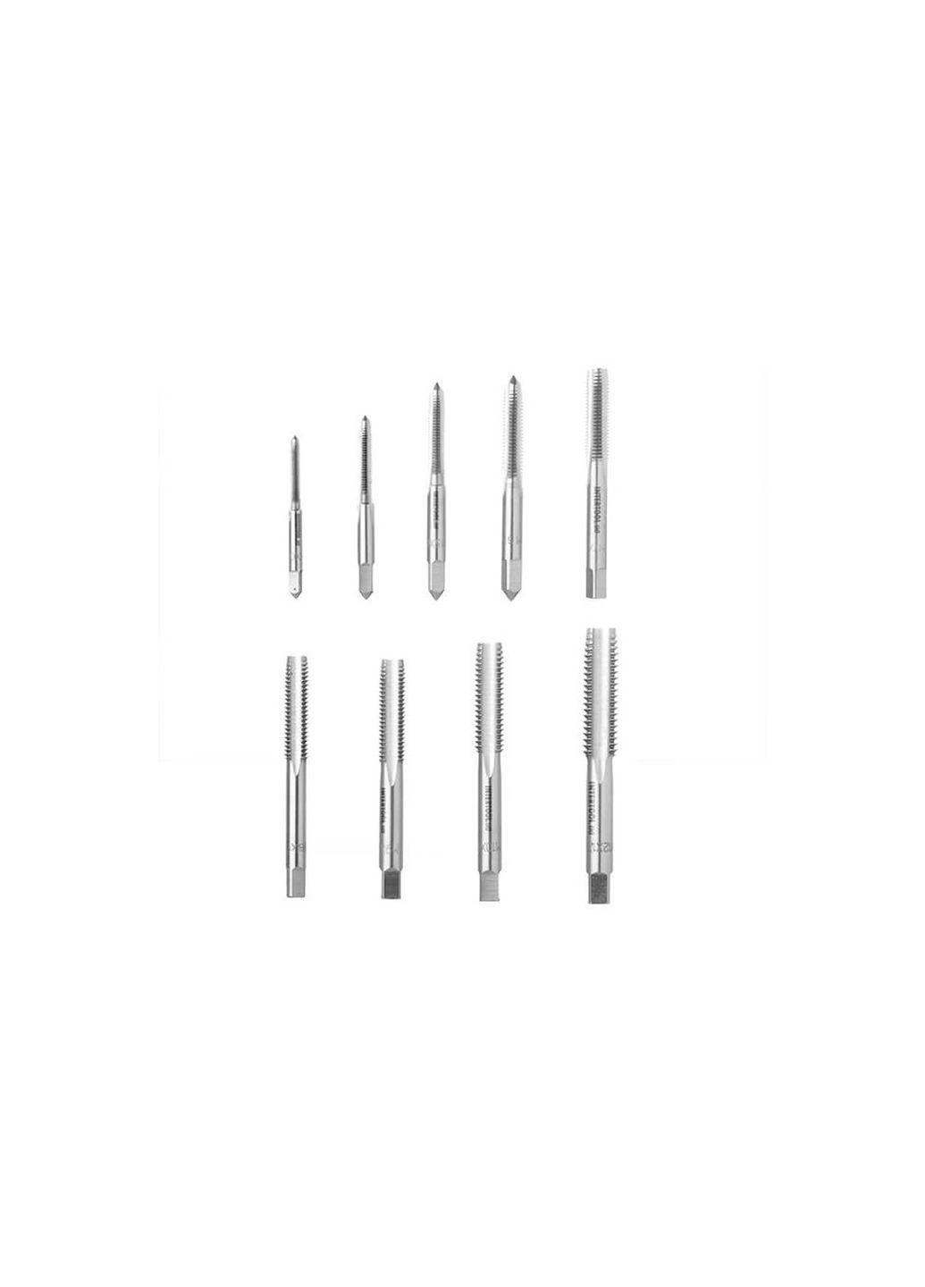 Набор метчиков и плашек 20 ед для нарезки резьбы по металлу, прочный, метрический Intertool (332203105)