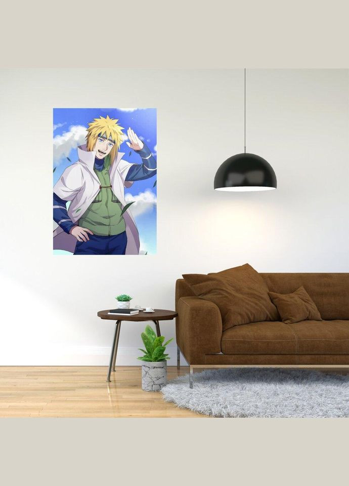 Плакат- з принтом "Мінато Намікадзе (Персонаж аніме "Наруто")" A2 А0 Кавун постер (316209205)
