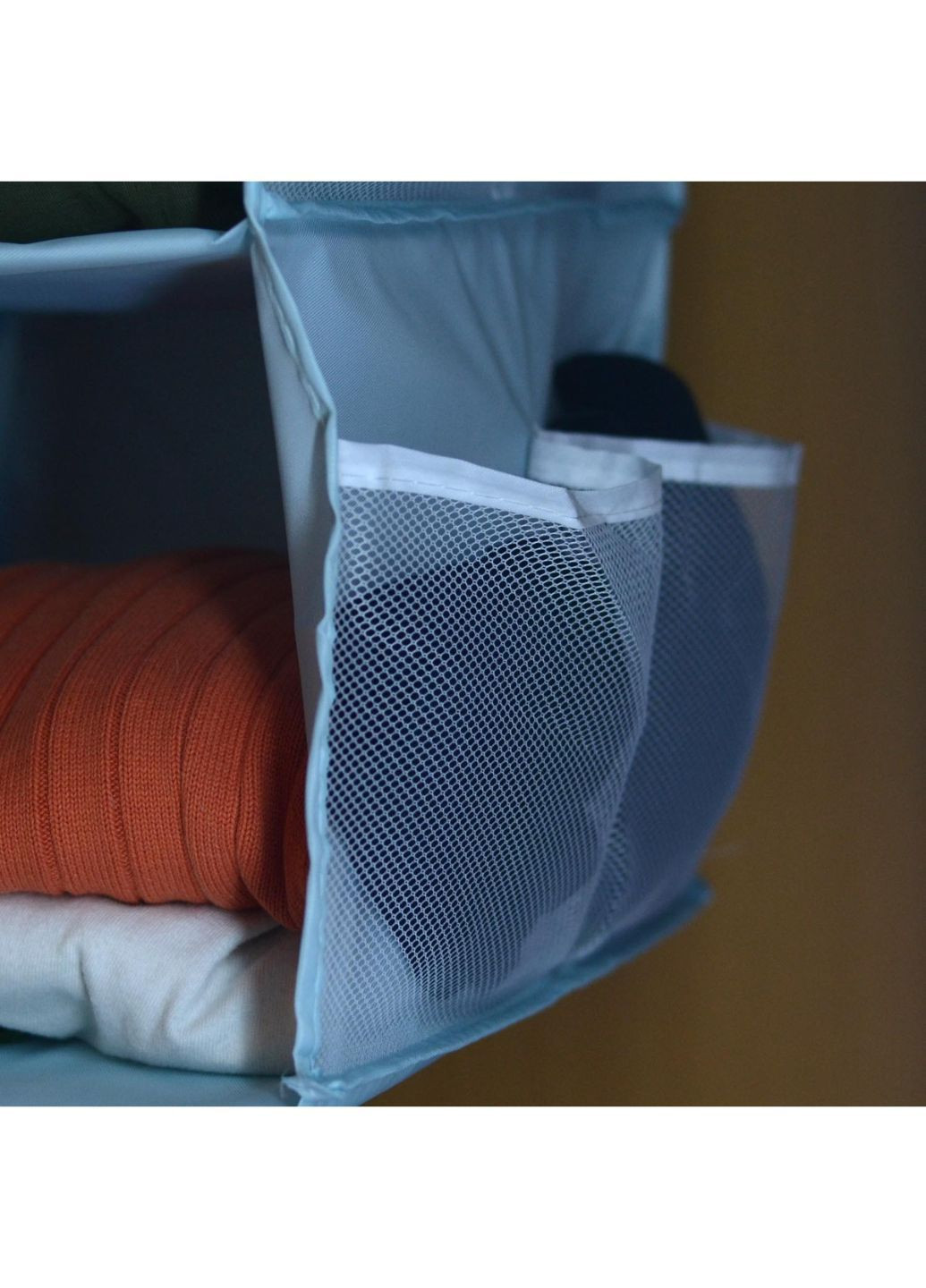 Підвісний органайзер для шафи Блакитний, 2 відділення (ОДв-401-13) No Brand (370866922)