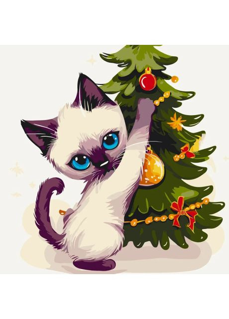 Картина по номерам Вредоносный котик 30 х 30 см (11686-AC) Art Craft (370258293)