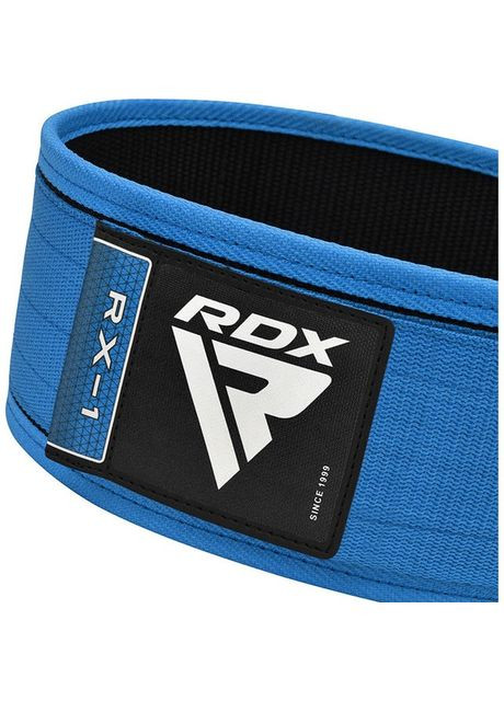 Пояс для важкої атлетики RX1 Weight Lifting Belt BLUE (A-018054) RDX (317755907)