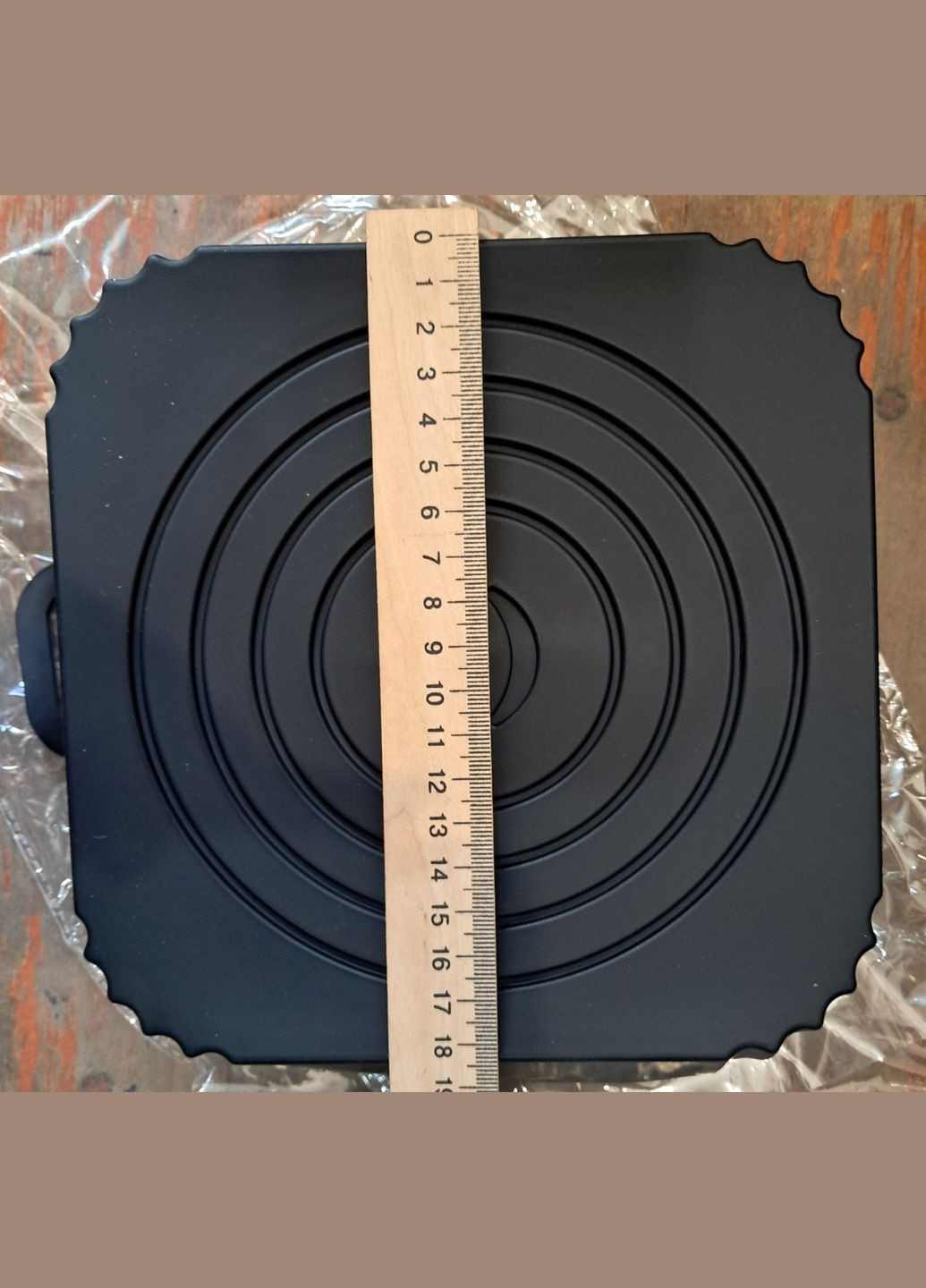 Силиконовая форма квадратная для аэрогриля мультипечи REN-754 18.5 см черный No Brand (337513201)