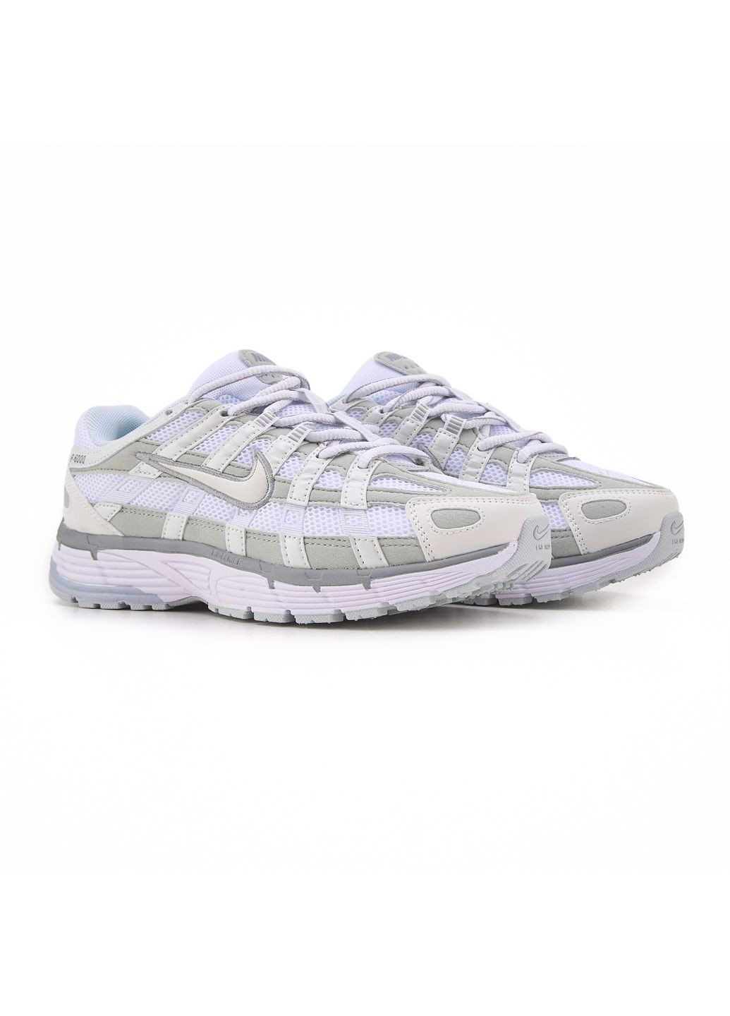 КРОССОВКИ ЖЕНСКИЕ NIKE P-6000 WHITE GREY НАЙК П-6000 No Brand серые демисезоны (367169114)