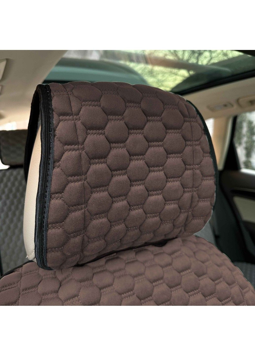 Накидки длясидінь Montana Комплект Чорні (Мікро Велюр Сота Преміум) No Brand (339067241)