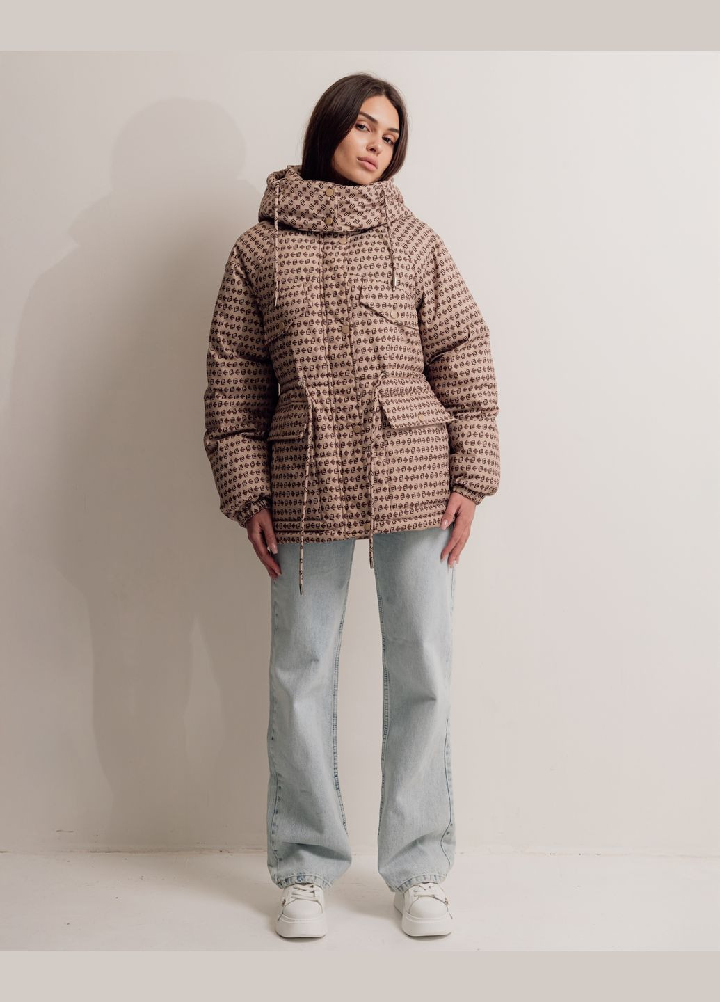 Бежевая куртка женская HAIZIYUAN