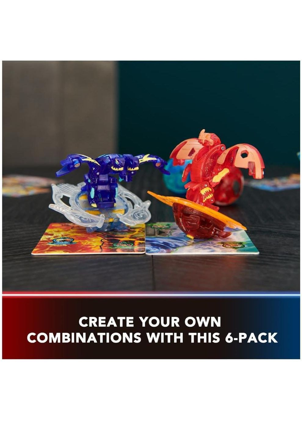 Bakugan Ultimate 6-Pack Special Attack Dragonoids Оригинал Бакуган Набор из 6 бакуганов Специальная атака Spin Master (365251626)