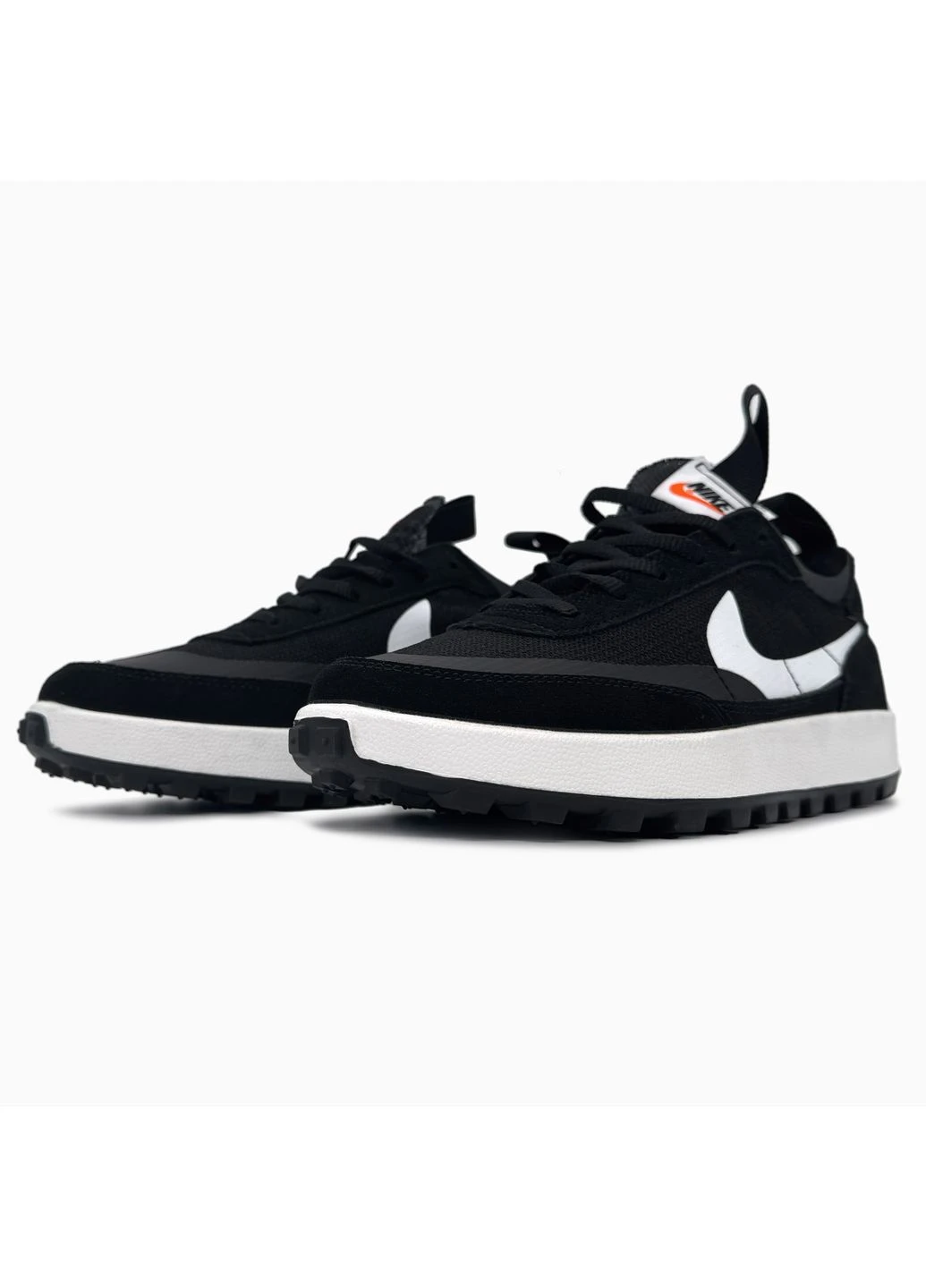 Чорні кросівки чоловічі nike craft x tom shachs black / white найк демісезон No Brand
