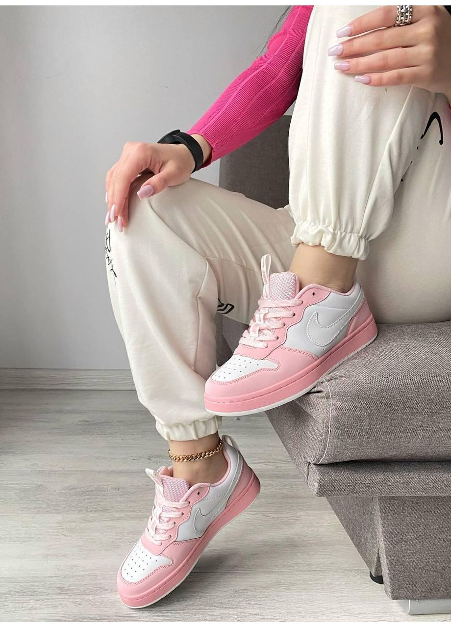 КРОСІВКИ ЖІНОЧІ NIKE AIR FORCE 1 PINK 1 НАЙК АІР ФОРС 1 ПРЕМІУМ No Brand рожеві демісезони (369391213)