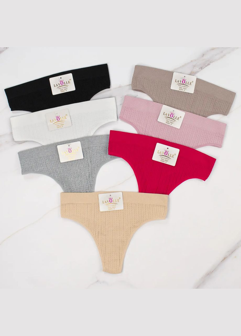 Стрінги на високій посадці набір 7 шт Lavolle (315723354)