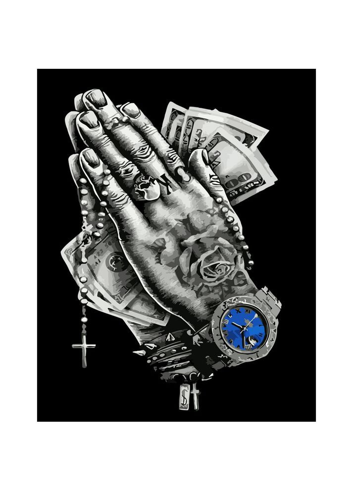 Картина за номерами Преміум Духовне та матеріальне розміром 40х50 см (DY278) Strateg (356778276)