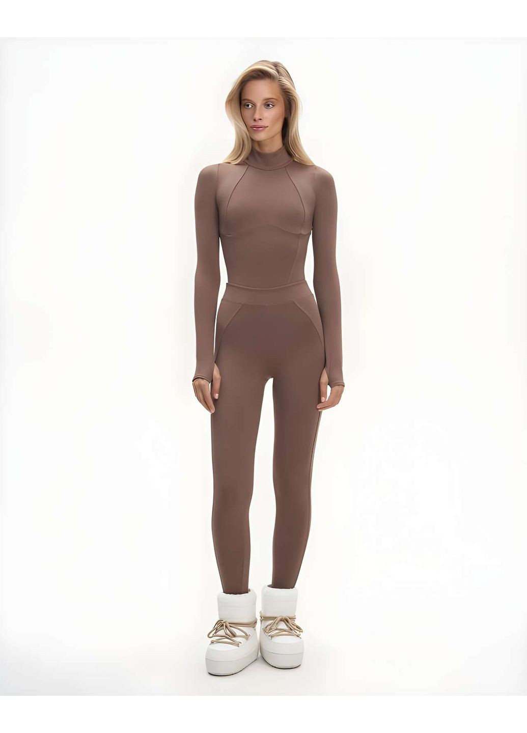 Жіночий теплий зимовий термокомплект термокостюм термобілизна боді і лосини чорна Україна (366868995)