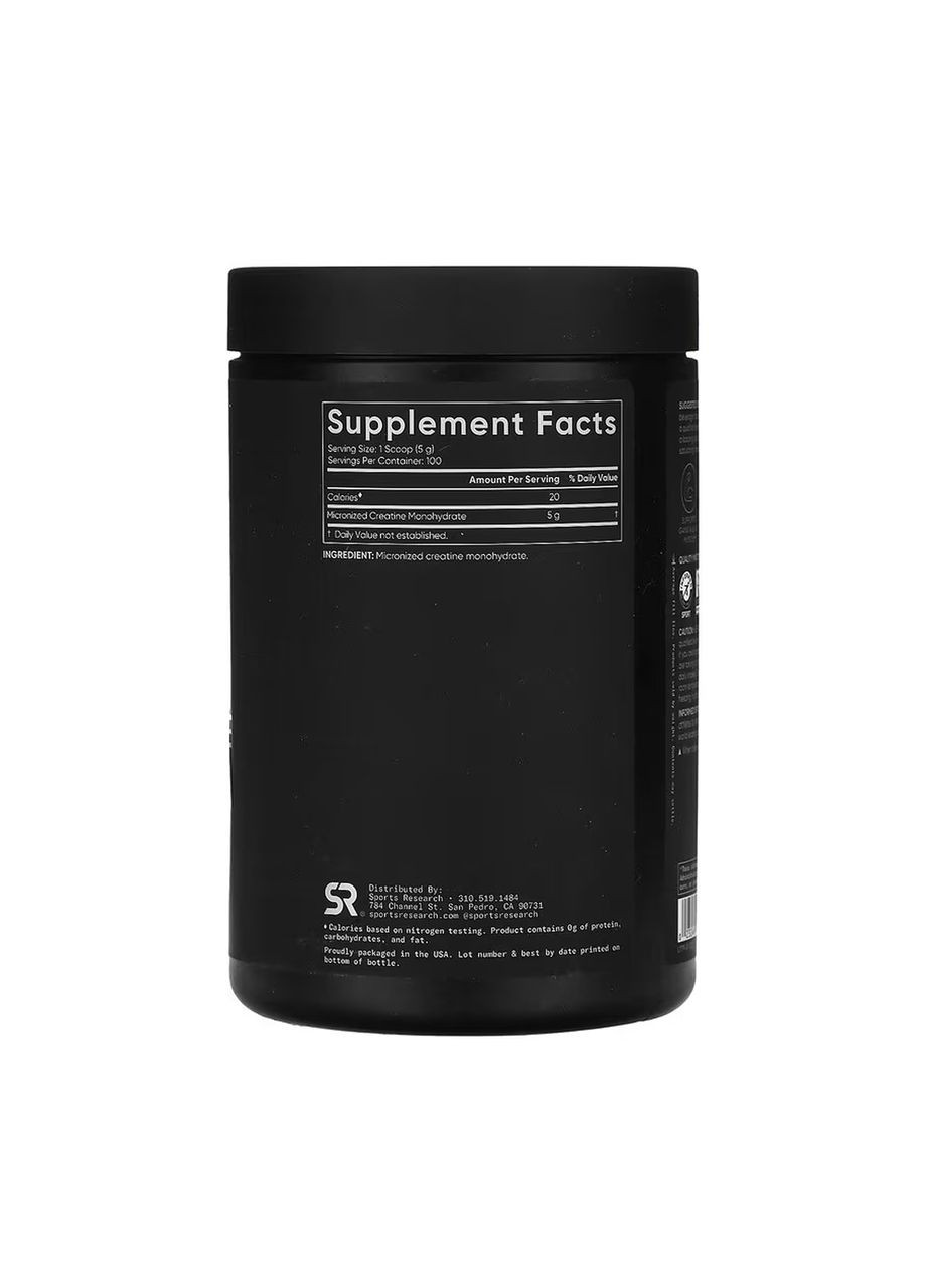 Creatine Monohydrate - 500g Sport Research (369396742)