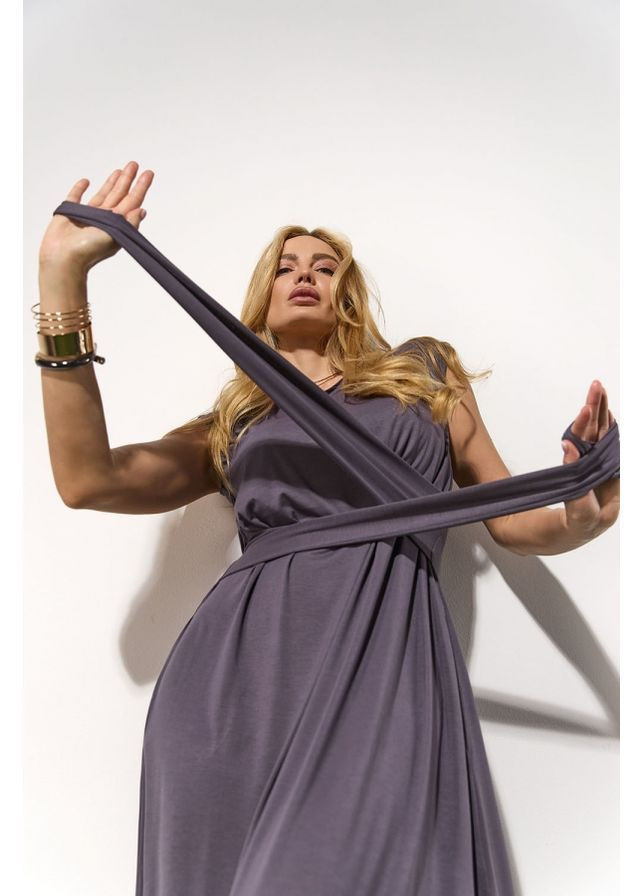 Серое платье 3008 опал Triko Bakh