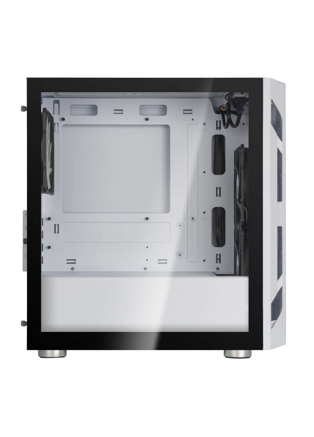 Корпус FARA FAH1MW-PRO, без БЖ, 1xUSB3.0, 2xUSB2.0, 3x120mm ARGB fan, TG Side Panel, mATX, White Silver Stone (314979708)