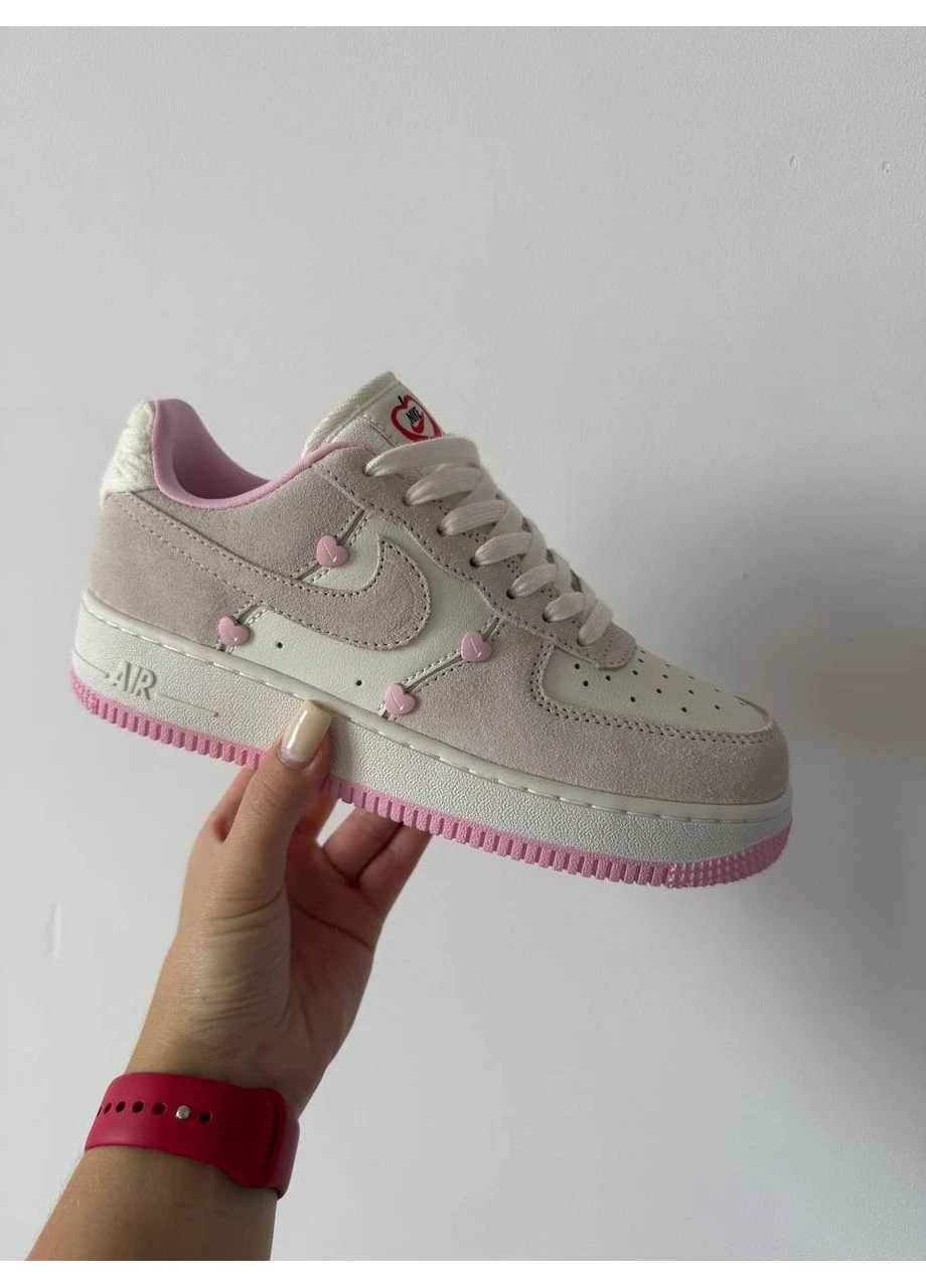 КРОССОВКИ ЖЕНСКИЕ NIKE AIR FORCE VALENTINES DAY НАЙК АИР ФОРС 1 ПРЕМИУМ No Brand комбинированные демисезоны (368854987)